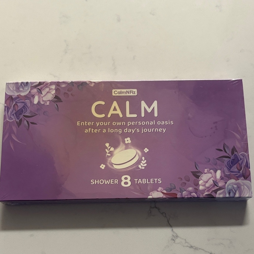 Calm Shower Tablets - Purple New in sealed box